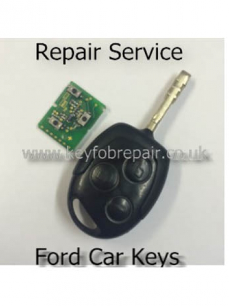  Ford 3 Button Remote Keyfob Repair Service-Focus Fiesta Zetec Fusion Mondeo Transit Etc